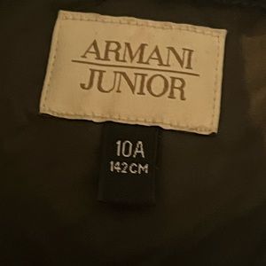 Armani junior puffer jacket.